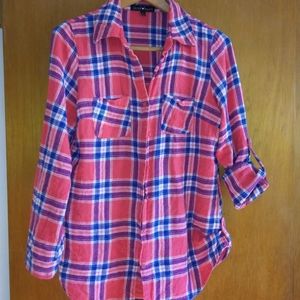 Derek Heart Flannel Shirt L